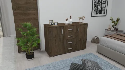 Kombinált 4 Fiókos Komód