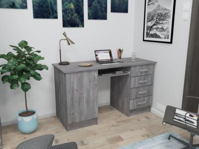 Íróasztal 130X60-As Végig Fiókos